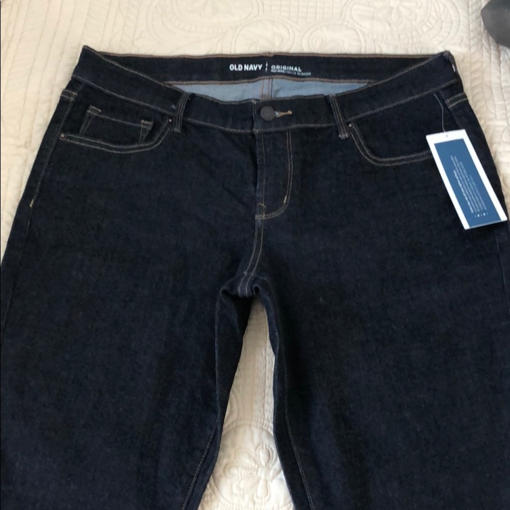 Old Navy Original Mid-Rise Dark Wash Jeans NWT 12